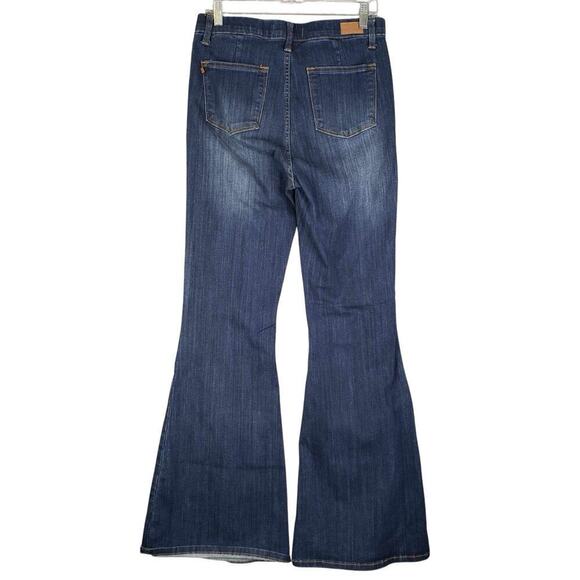 Judy Blue Jeans Womens Pull On High Rise Hippie Super Flare Leg Blue Size 9/29 - Picture 3 of 11